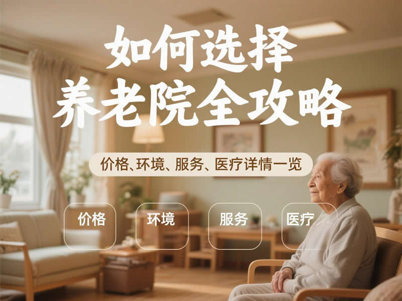 养老院选择全攻略：价格、服务、环境、医疗...关键指标一次说清！